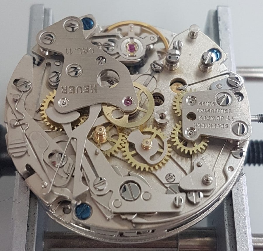 heuer activa 11163 calibre 11 service